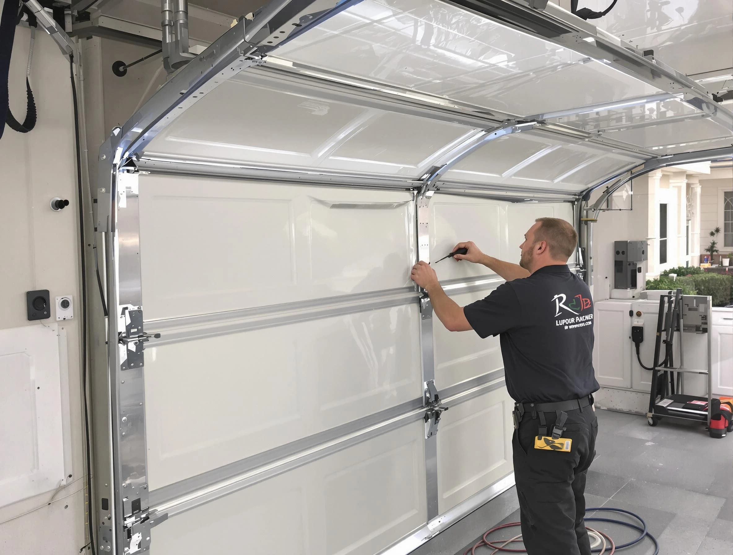 Fruit Heights Garage Door Repair professional performing panel repair in Fruit Heights