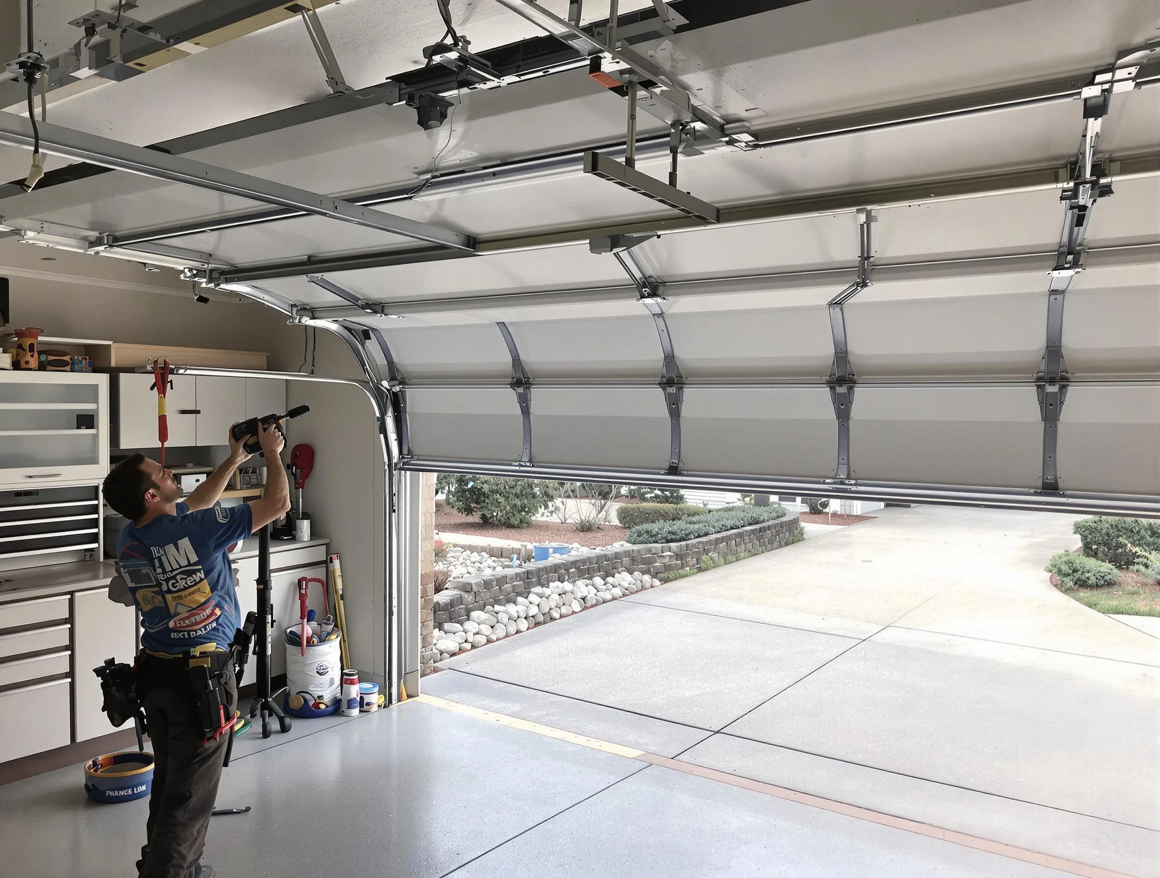 Garage door track repair service by Fruit Heights Garage Door Repair in Fruit Heights